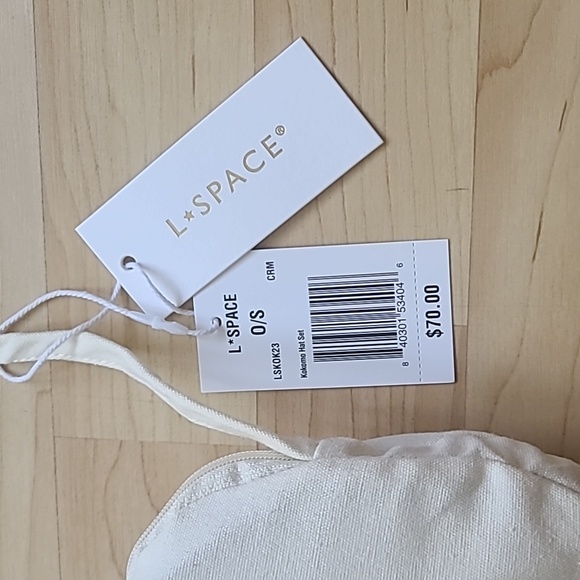 L SPACE KOKOMO Cream Color HAT SET - Picture 5 of 6